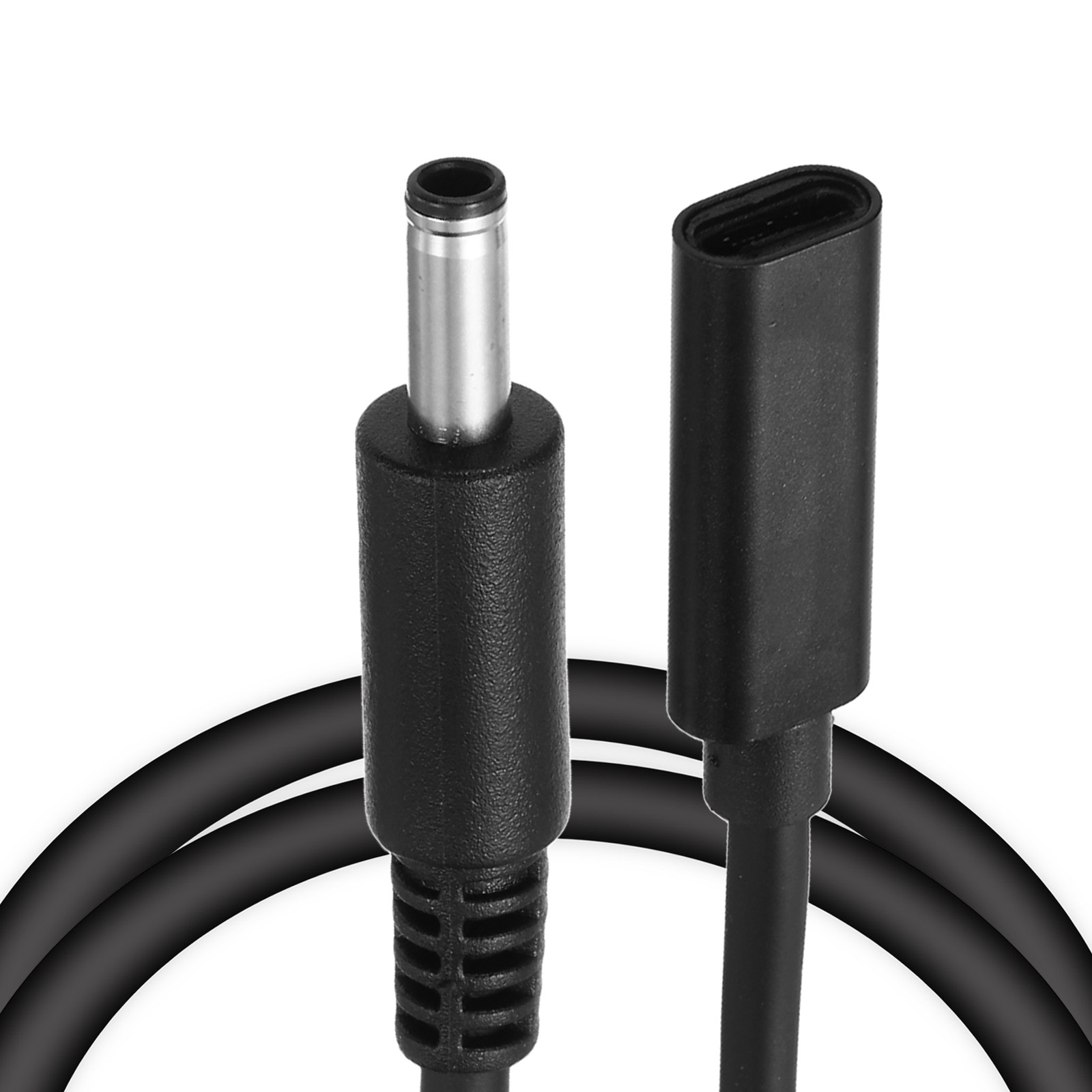 0.5FT USB C to DC PD Power Fast Charging Cables, 4.5mmx3mm 65W/18V-20V(Black)