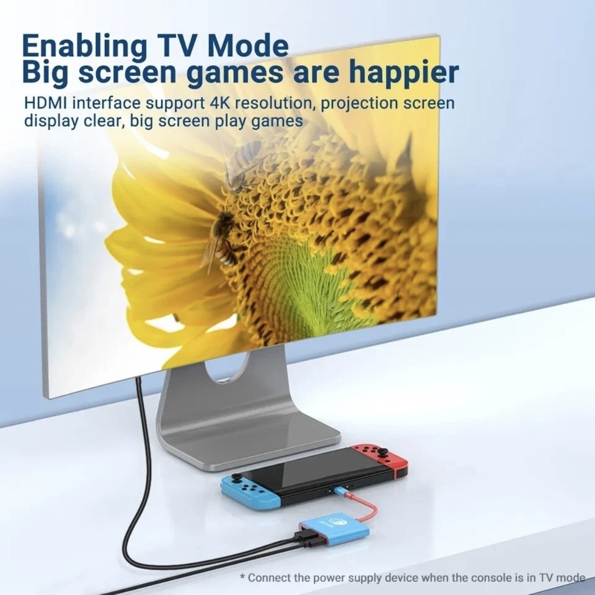 Nintendo Switch Dock USB-C Hub Adapter 4K HDMI Docking Station Portable TV 3.0