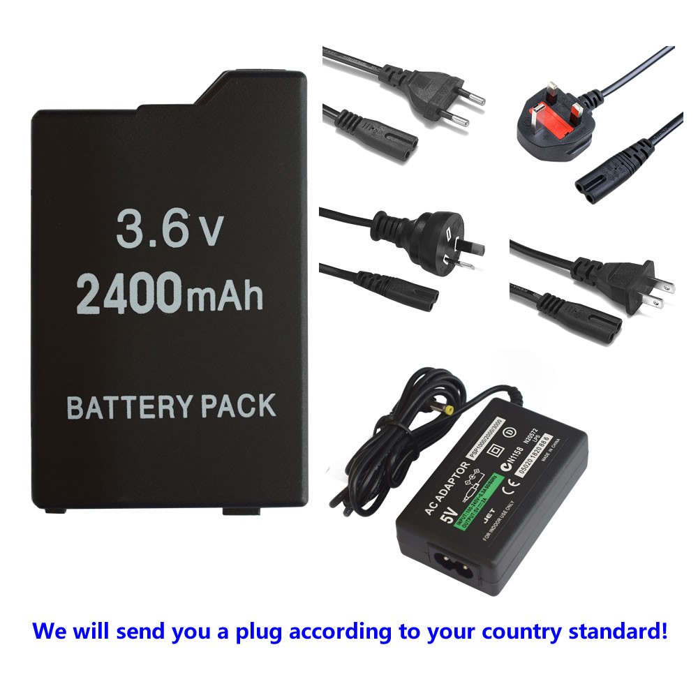 Rechargeable Battery or charger For Sony PSP-S110 PSP 2001 3001 PSP 2000/3000
