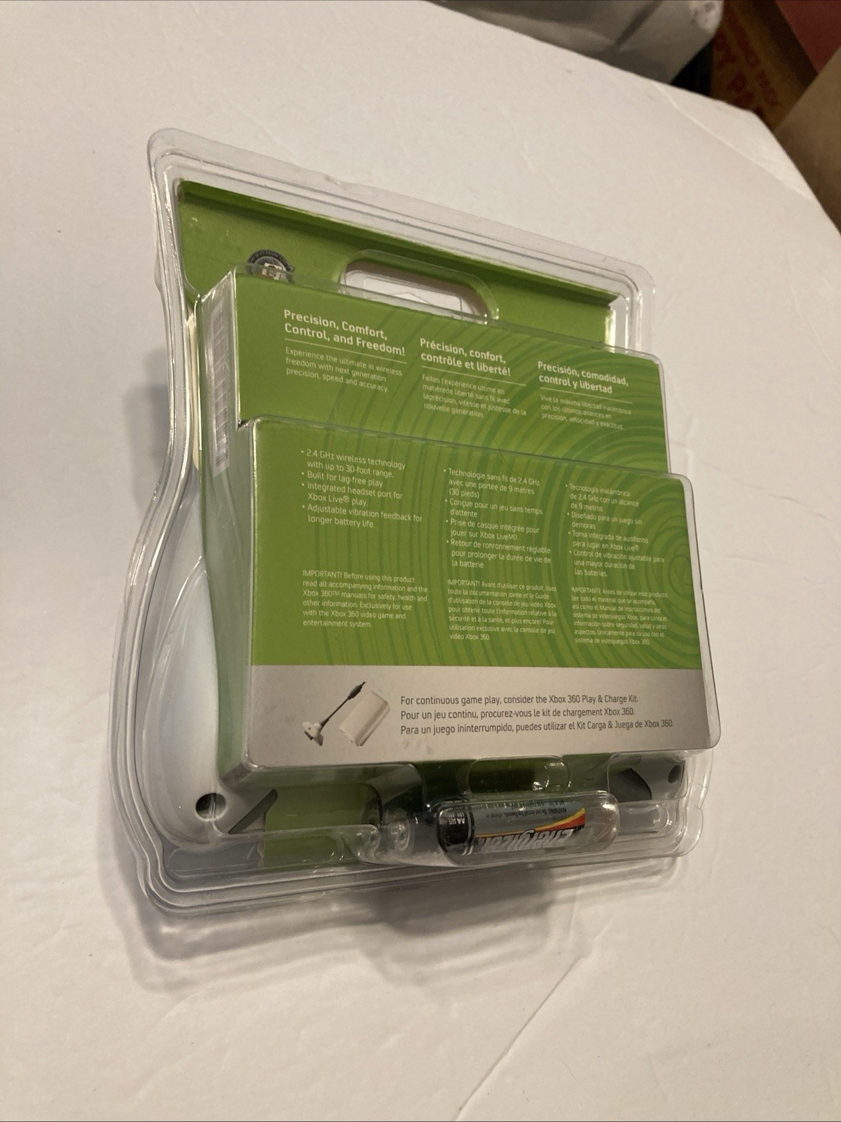 Microsoft Xbox 360 OEM Wireless White Controller 84F-00001