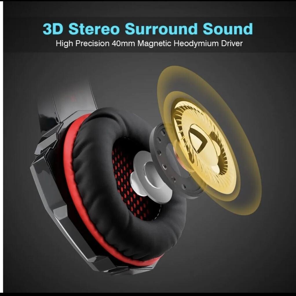 3.5mm Gaming Headset Mic Headphones Stereo Bass Surround For PC PS4 Xbox One NEW