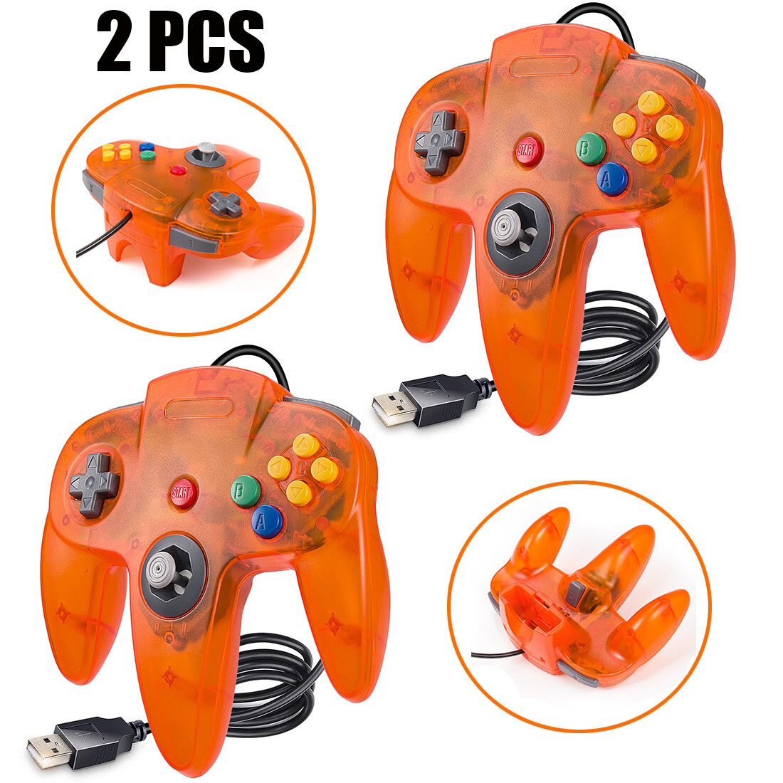 For Nintendo 64 N64 USB Wired Controller Joystick Joypad For PC / MAC / Retropie