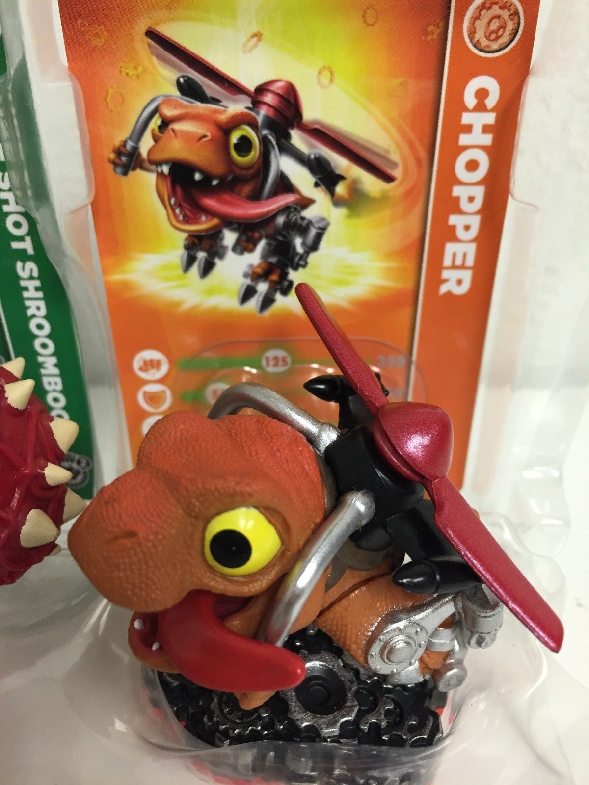 Skylanders Trap Team CHOPPER loose Figure w/Card and Web Sticker