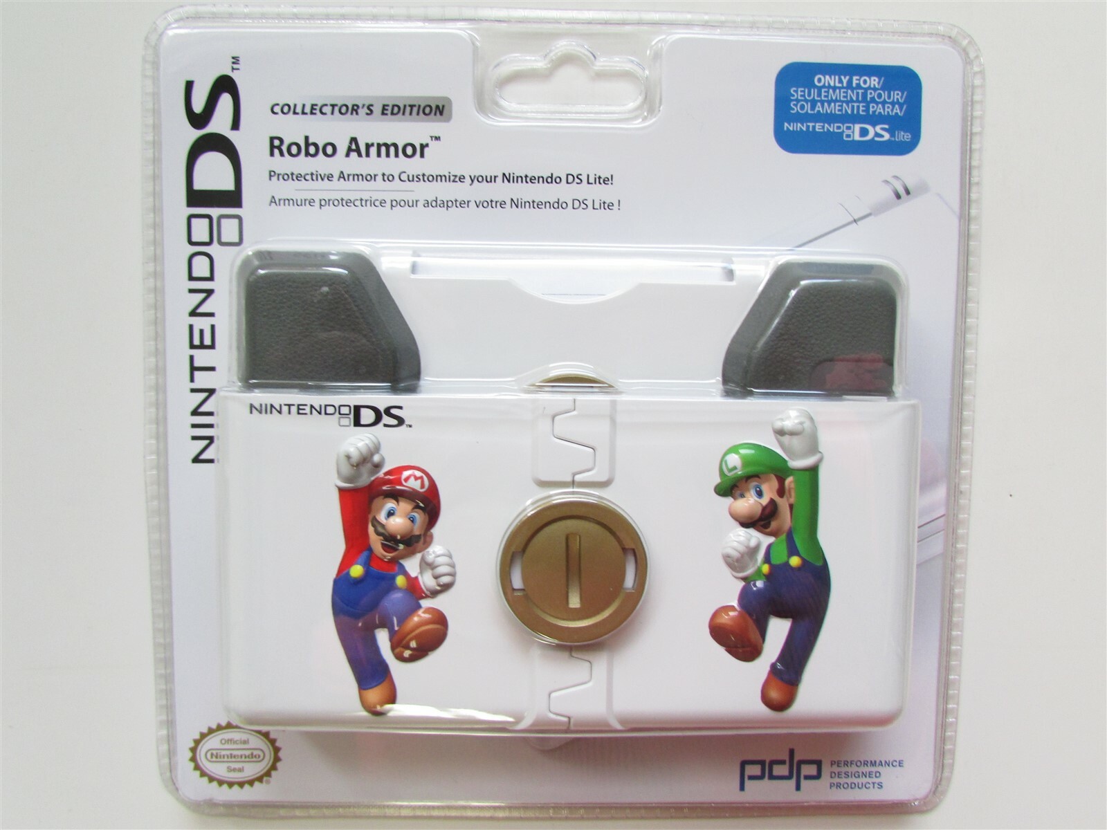Mario & Luigi Nintendo DS Lite NDSL Robo Armor Protective Cover Case Shell Bros