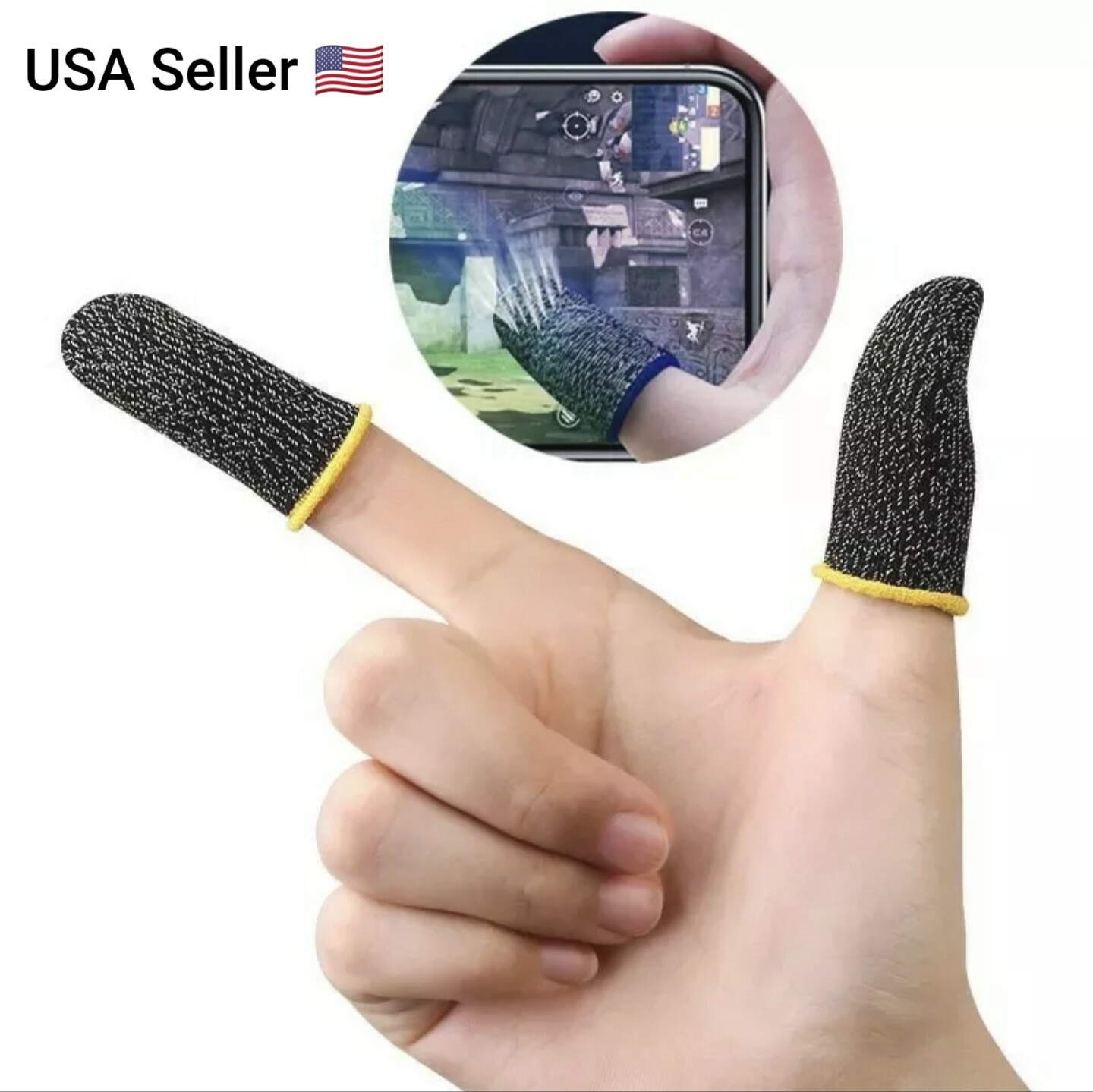 Gaming Finger Sleeve Breathable Fingertips For PUBG Mobile Games Touch Screen