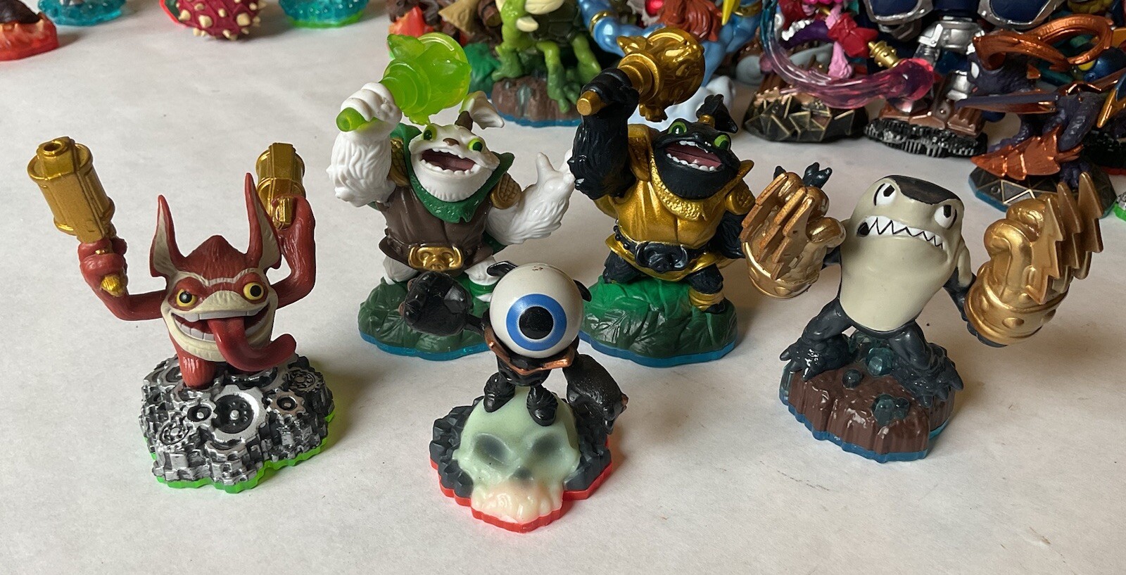 Skylanders Lot Legendary Zoo Lou, Zoo Lou, Eye Small, Knockout Terrafin, Trigger