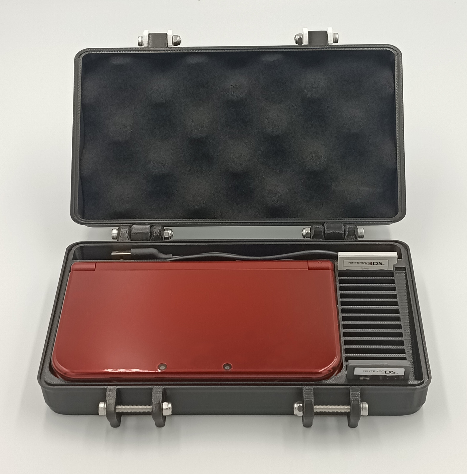 Protective Carrying Case for Nintendo 3DS XL – Holds 15 Games and USB Cable