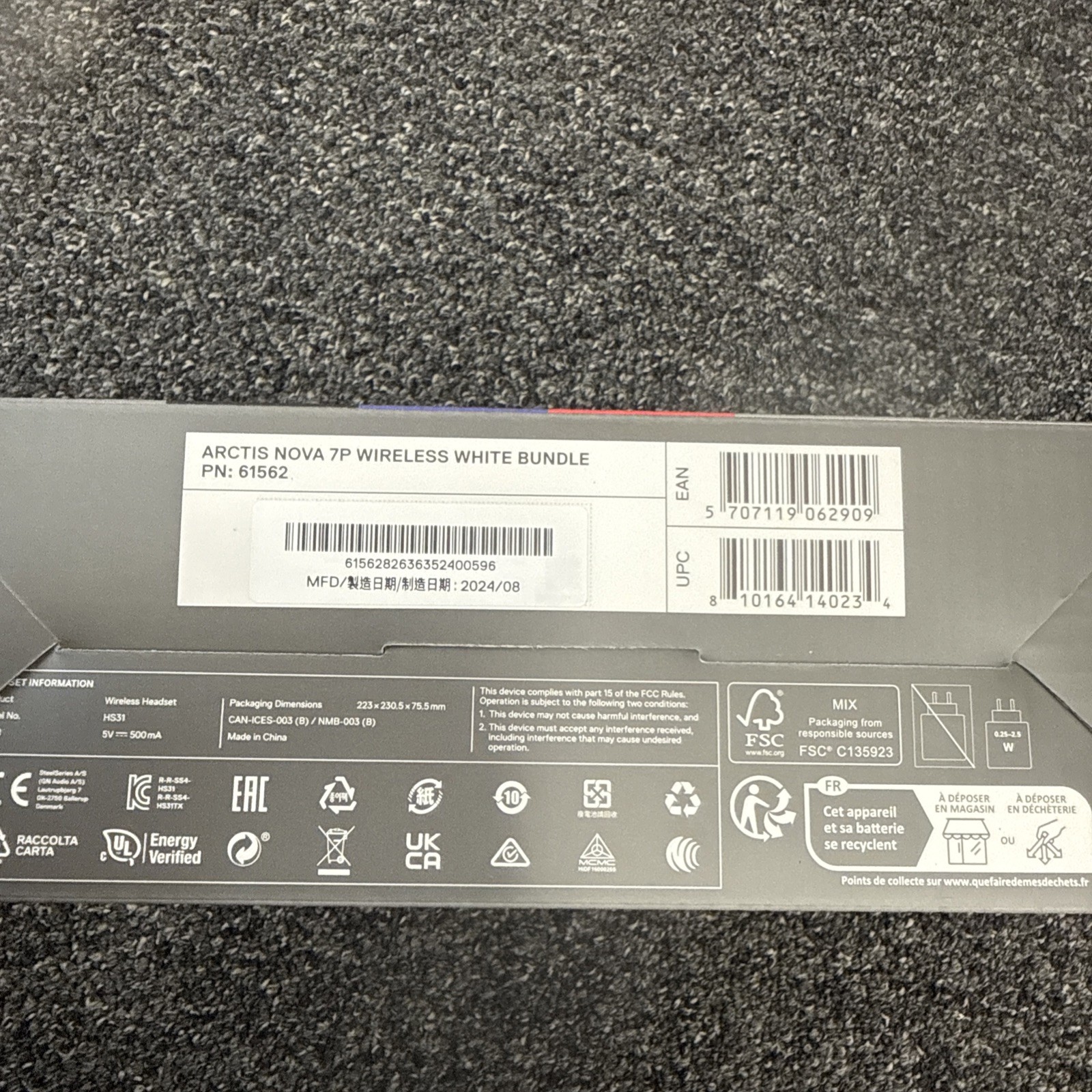 SteelSeries Arctis Nova 7P Wireless Headset New Sealed