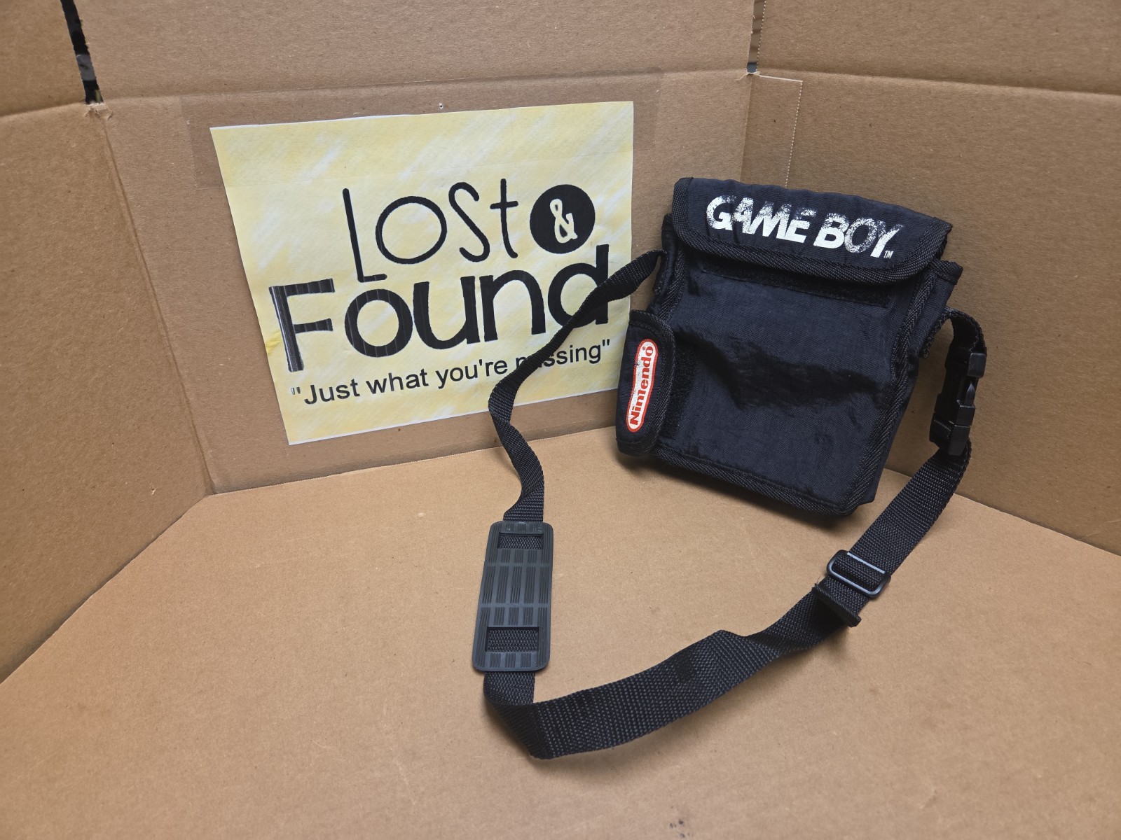 Vintage Nintendo Original Game Boy Black Carrying Case Bag Pouch 1989