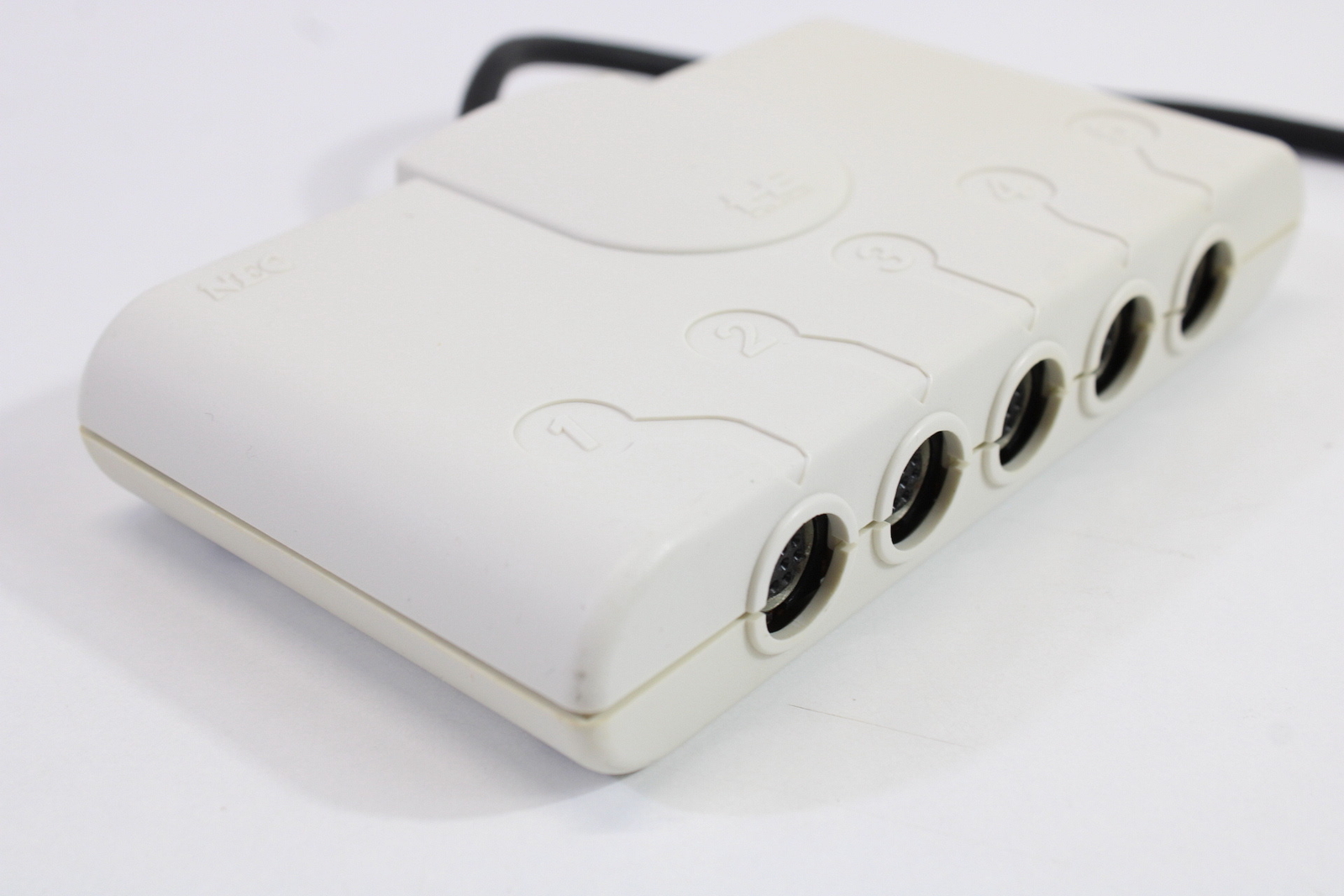 Official NEC PC Engine PI-PD003 5-Way Multitap White Milti Tap Slight Discolor