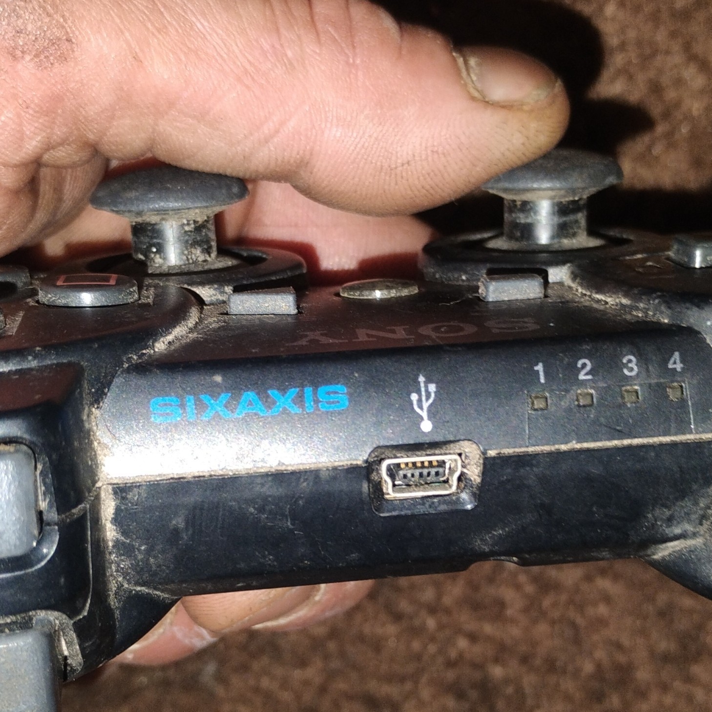 Sony DualShock 3 Sixaxis Wireless PS3 Controller Lot of 3 Black/Blue