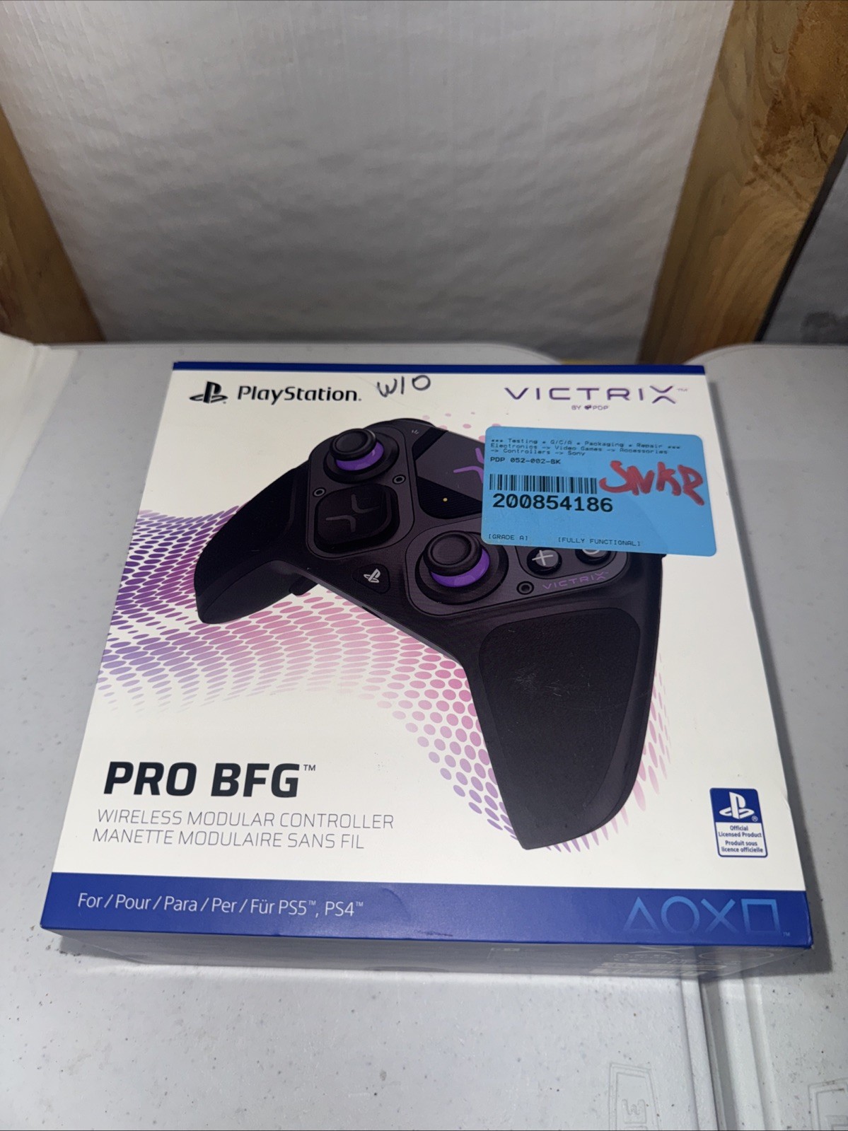 PDP Victrix Pro BFG Video Game Controller 052-002-BK for Sony PS 5, 4 & PC