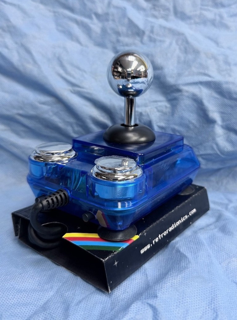 ArcadeR 9-pin (DB9) standard Retro Joystick – Limited Edition – Silver Star!