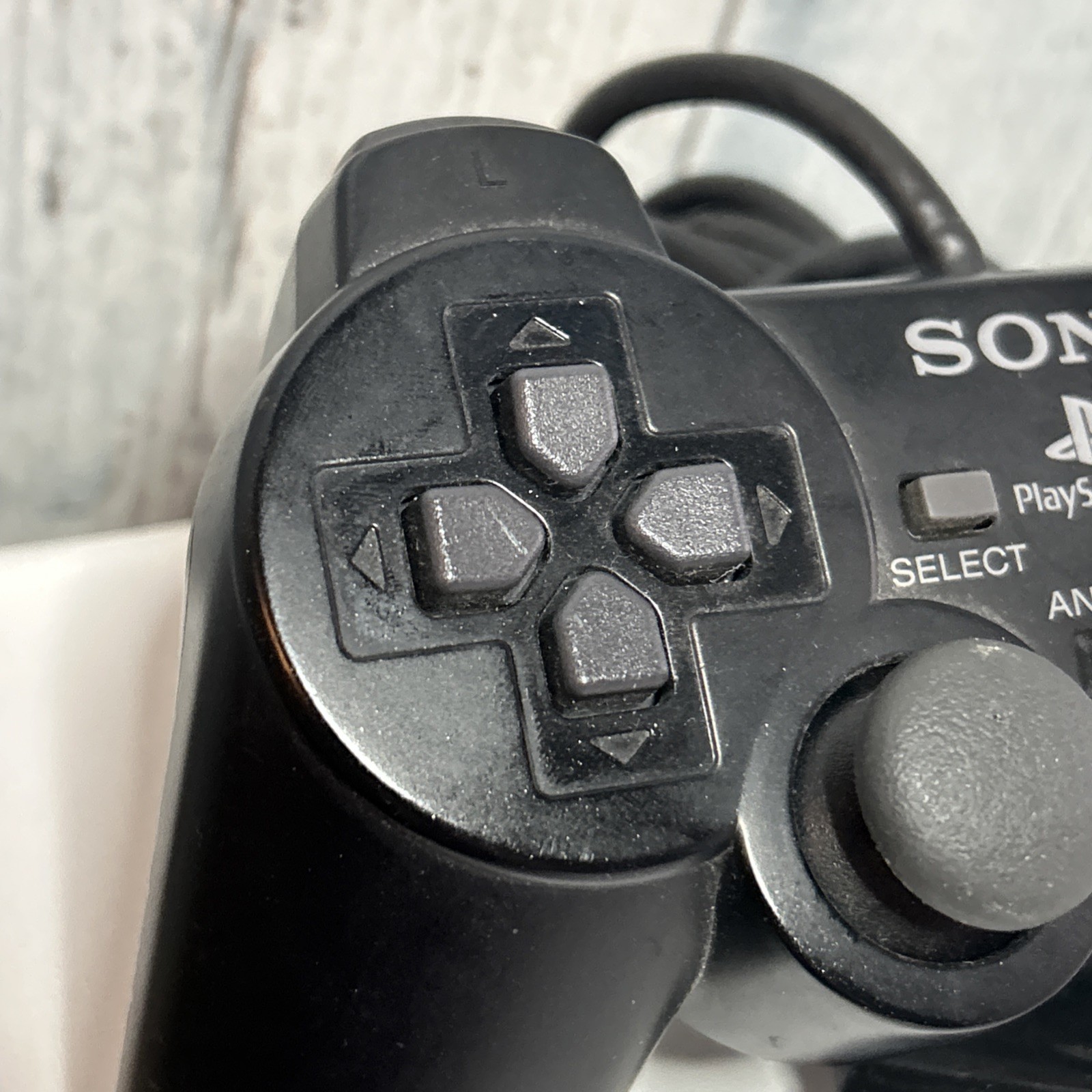 SONY PlayStation 2 PS2 DualShock 2 Black Controller OEM #SCPH-10010 *UNTESTED