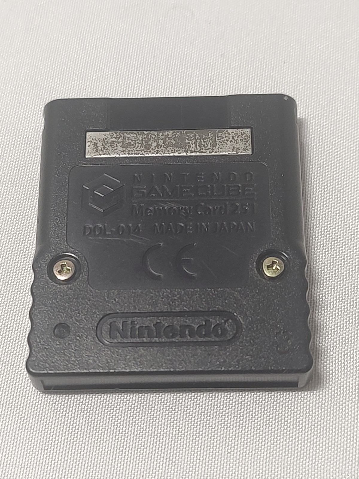 Nintendo Gamecube Black Memory Card 251 Blocks (DOL-014) Genuine OEM K21