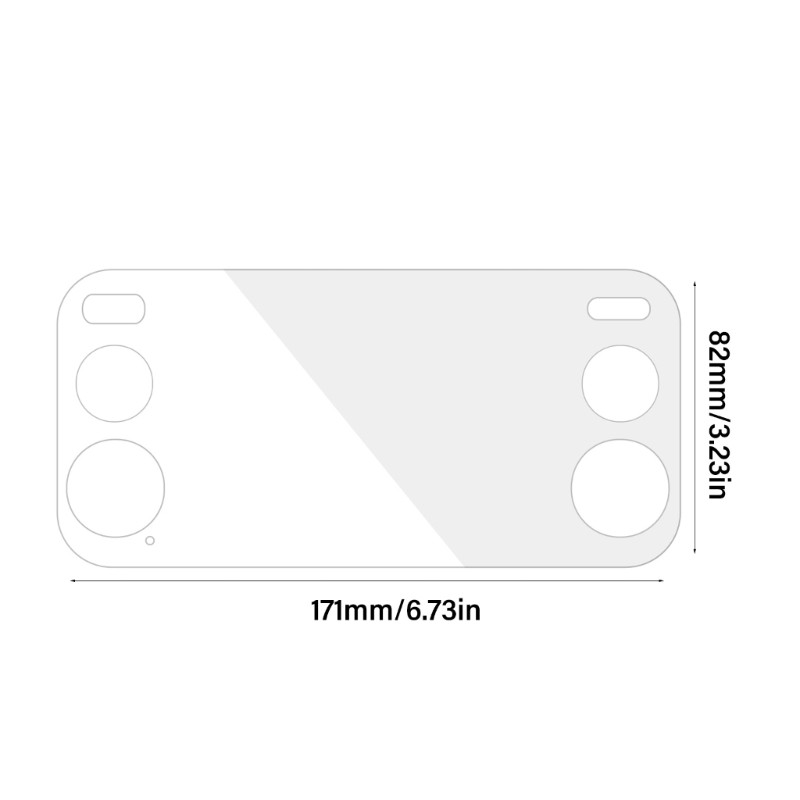 Impact Resistant Tempered Glass Screen Cover For RG476H Game Console None Bubble