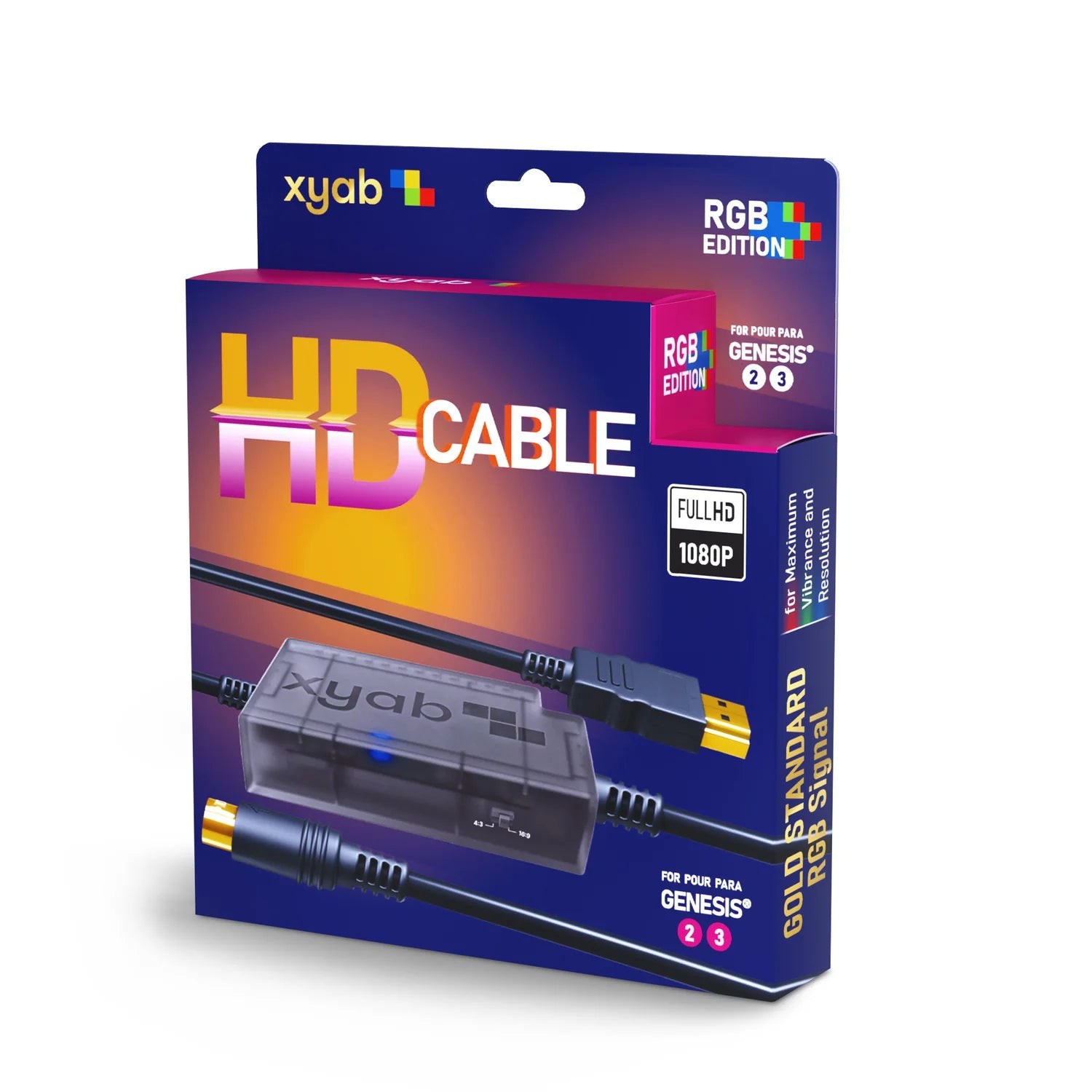 1080p HDMI Adapter Cable (Console to HDTV) – Sega Genesis Model 2 & 3 AV TV Cord