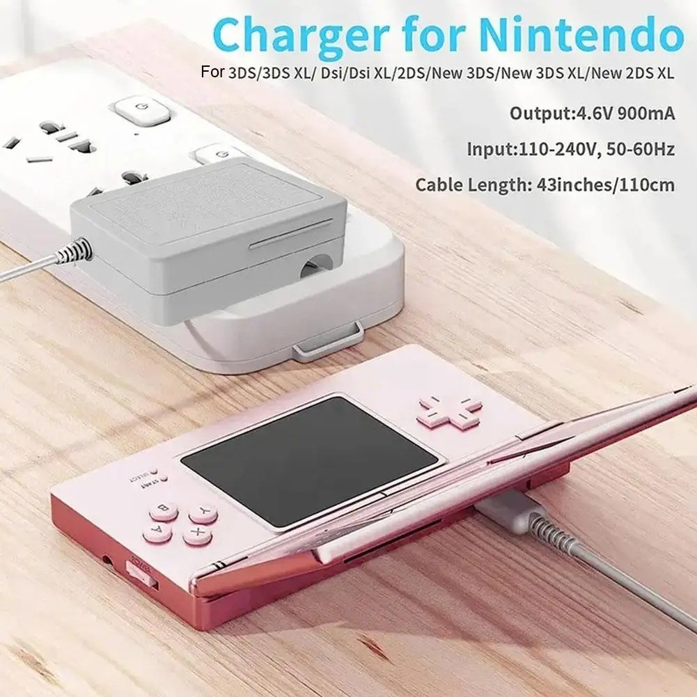 New AC Adapter Home Wall Charger Cable for Nintendo DSi/ 2DS/ 3DS/ DSi XL System