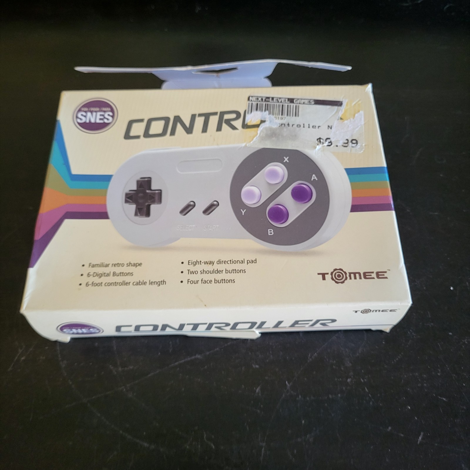 New Tomee SNES Controller Multi-Colored M05170 For SNES – NEW