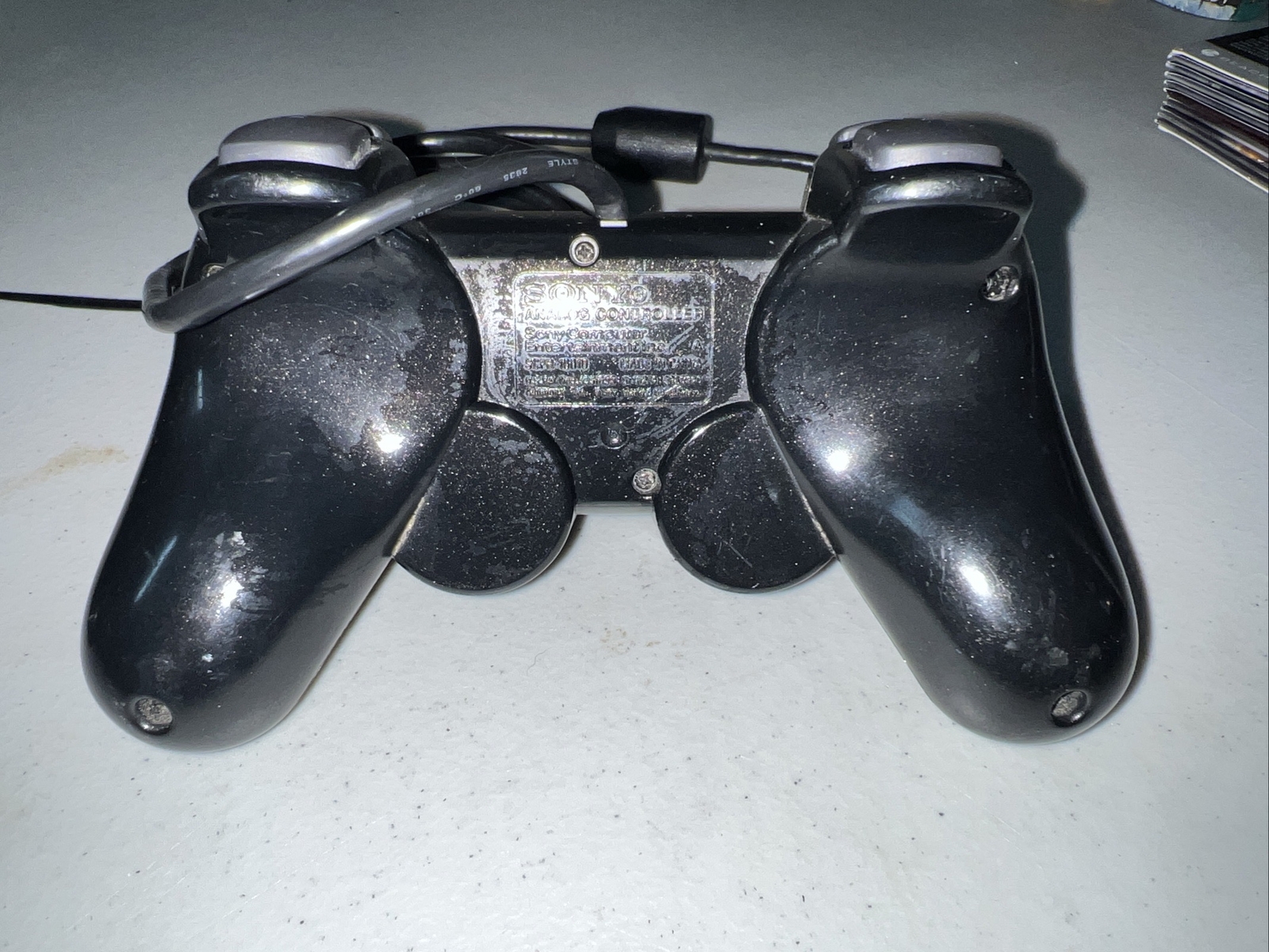 Lot Of 2 Sony PlayStation 2 DualShock2 *Original Controller Black SCPH-10010 *