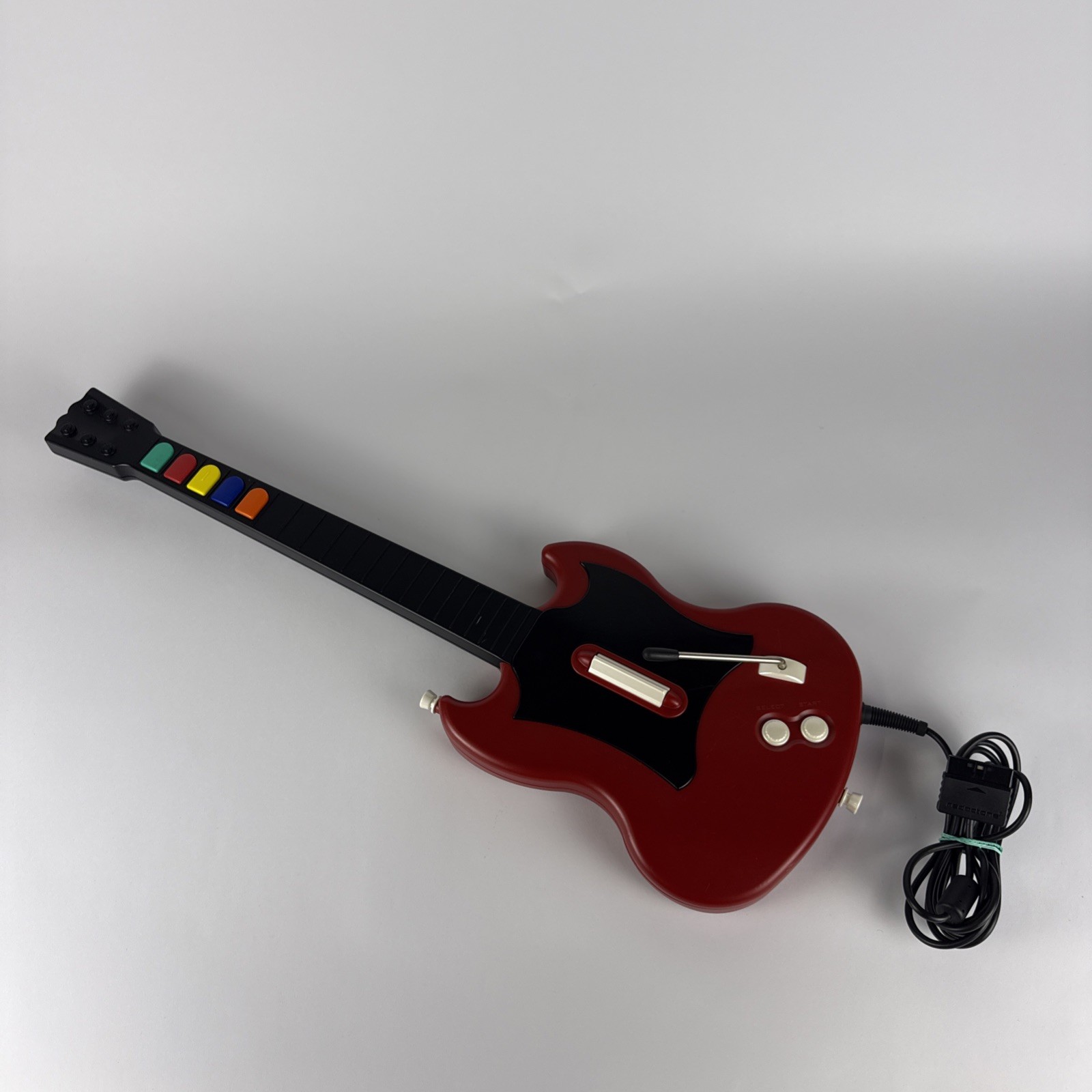 Red Octane Model PSLGH Red Wired Guitar Controller Playstation 2 PS2 Guitar Hero