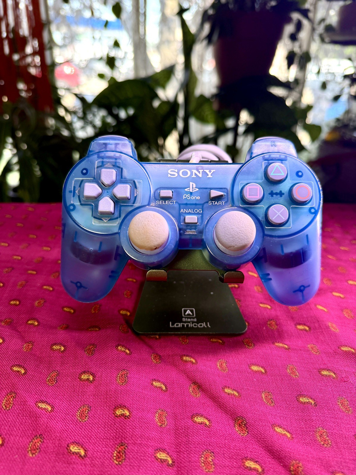 Sony PlayStation One PS1 Analog Controller DualShock Ocean Blue SCPH-110 Tested!