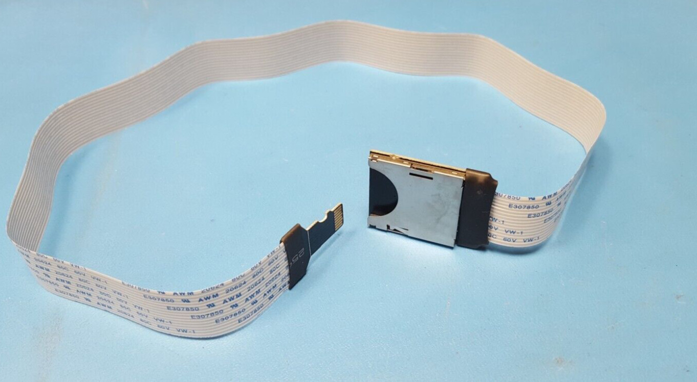Male Micro SD TF Memory Card Kit to SD Female Extension FPC Cable Extender 18″