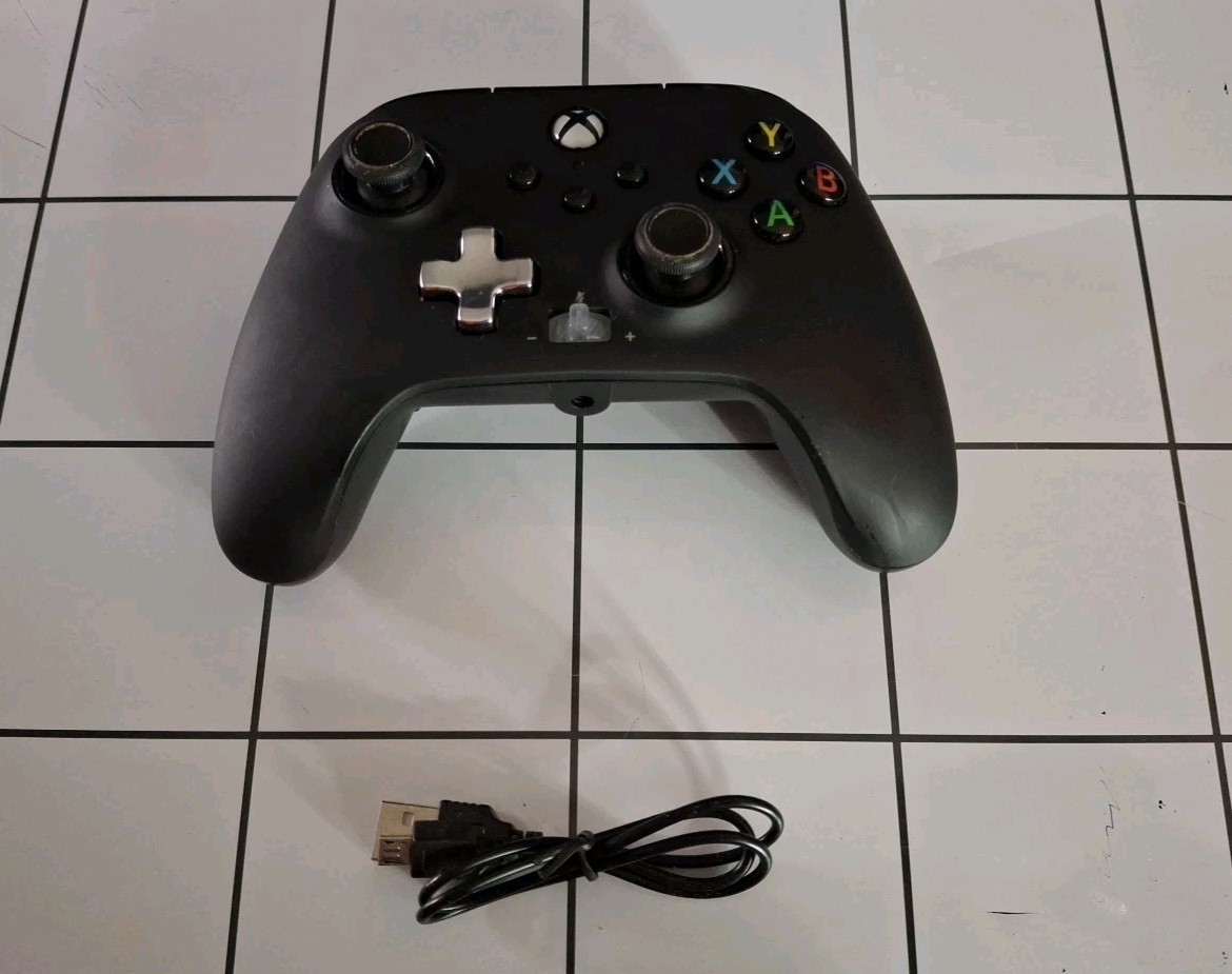 PowerA Enhanced Wired Controller for Xbox One Series X/S – Black Controller Only