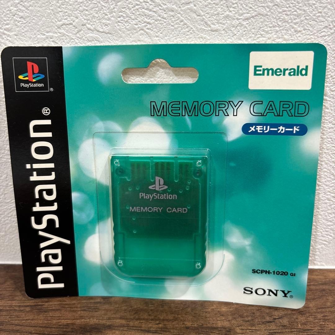 Sony PlayStation Memory Card Emerald SCPH-1020 GI Used