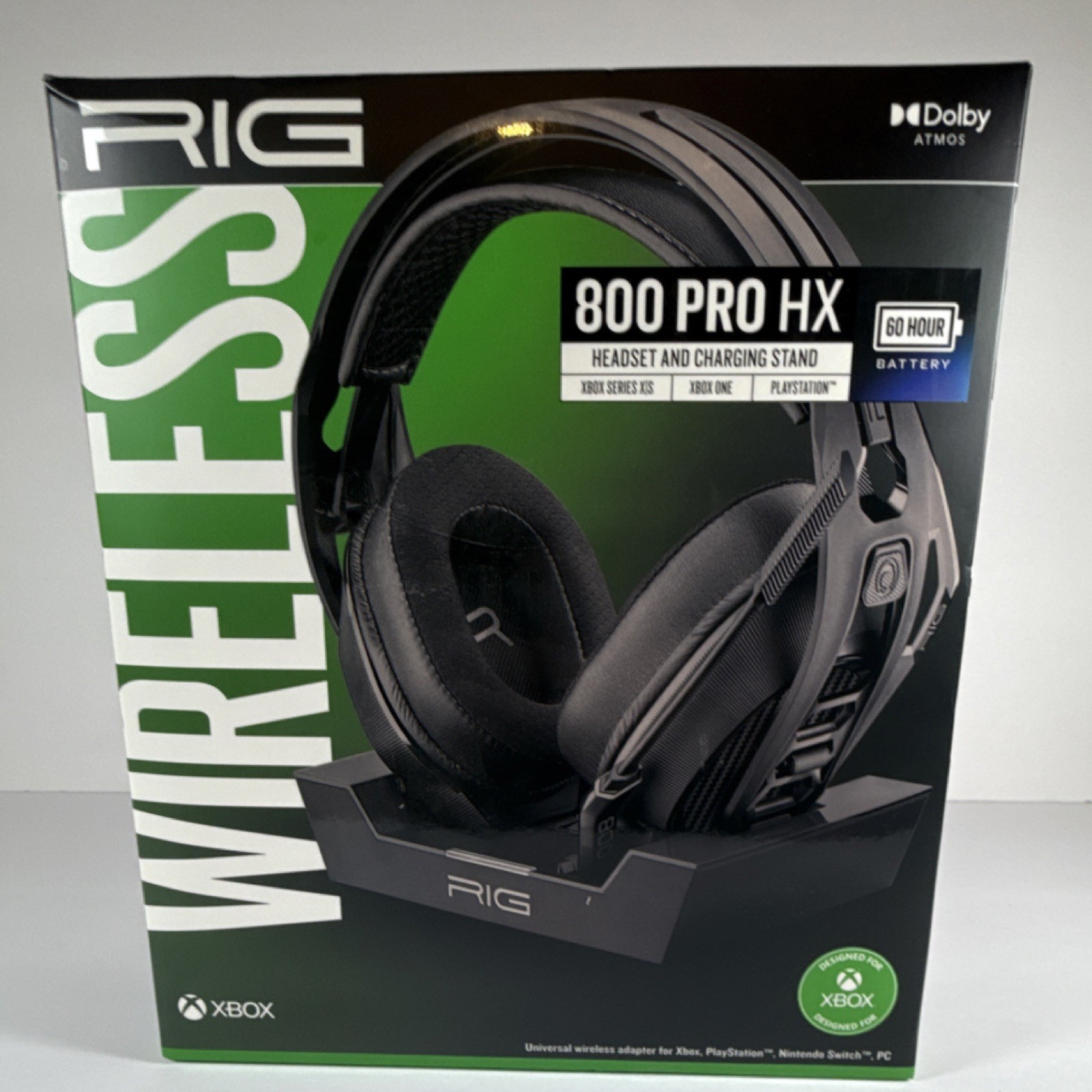 RIG 800 PRO HX Wireless Gaming Headset Black Over-Ear with charging stand