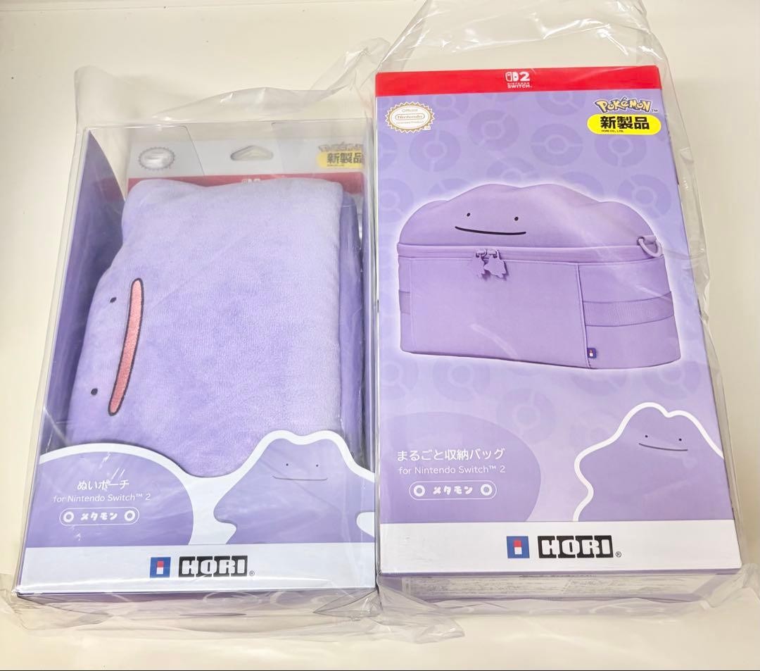 Ditto Pouch & Bag 2-Piece Set for Switch 2 HORI Official Pokemon Case Japan NEW