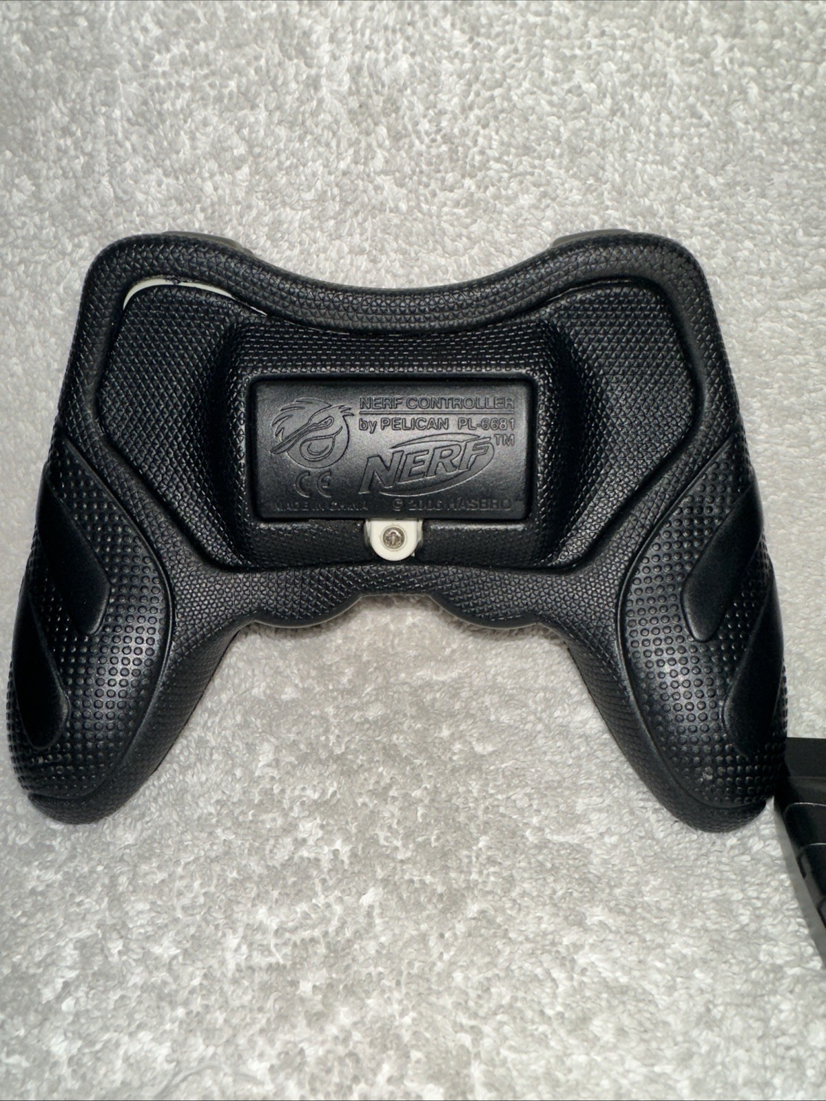Playstation PS2 Wireless Nerf Black/ Silver Controller Pelican & Dongle TESTED
