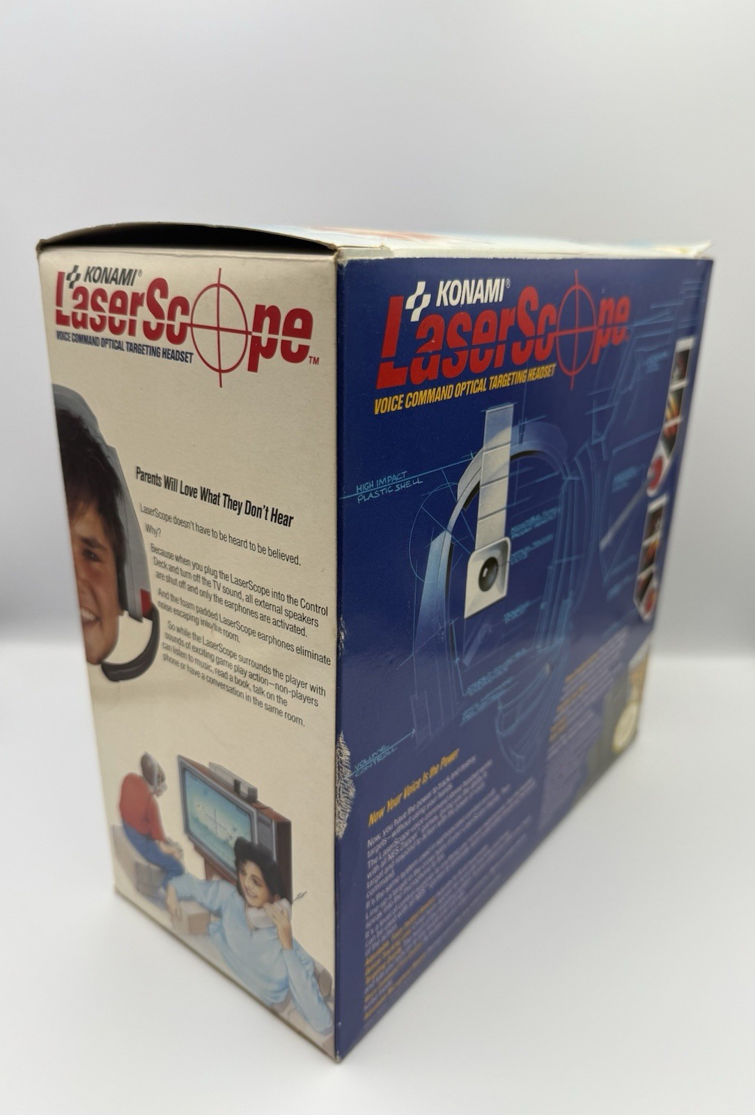Konami LaserScope Voice Command Headset Boom Mic 3.5mm Jack Adjustable Headband