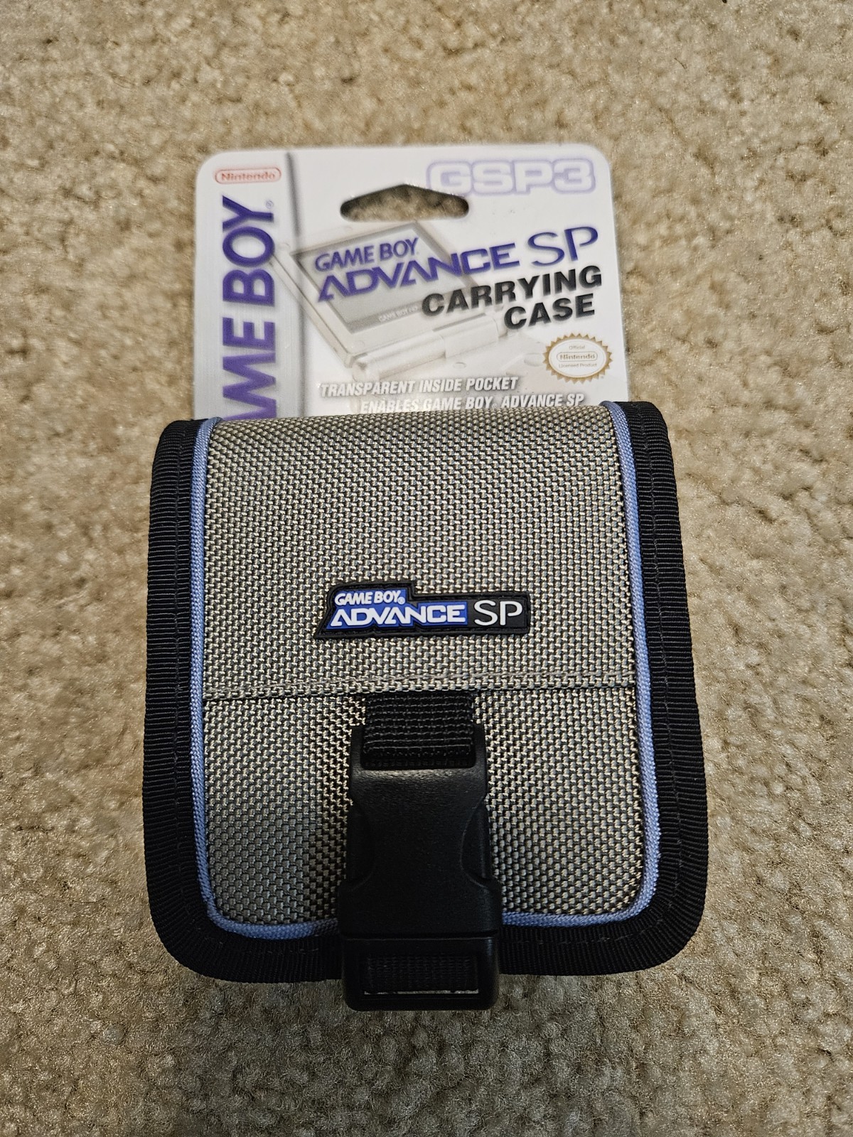 Nintendo Game Boy Advance SP Silver Carrying Case *BRAND NEW*