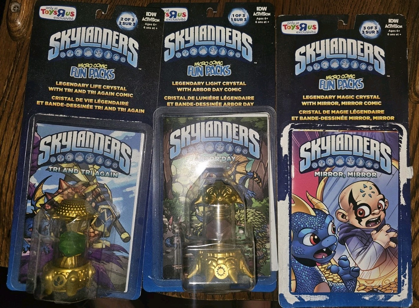 Legendary Creation Crystal Skylanders 2 Plus 3 Mini Comics Light & Life L@@K