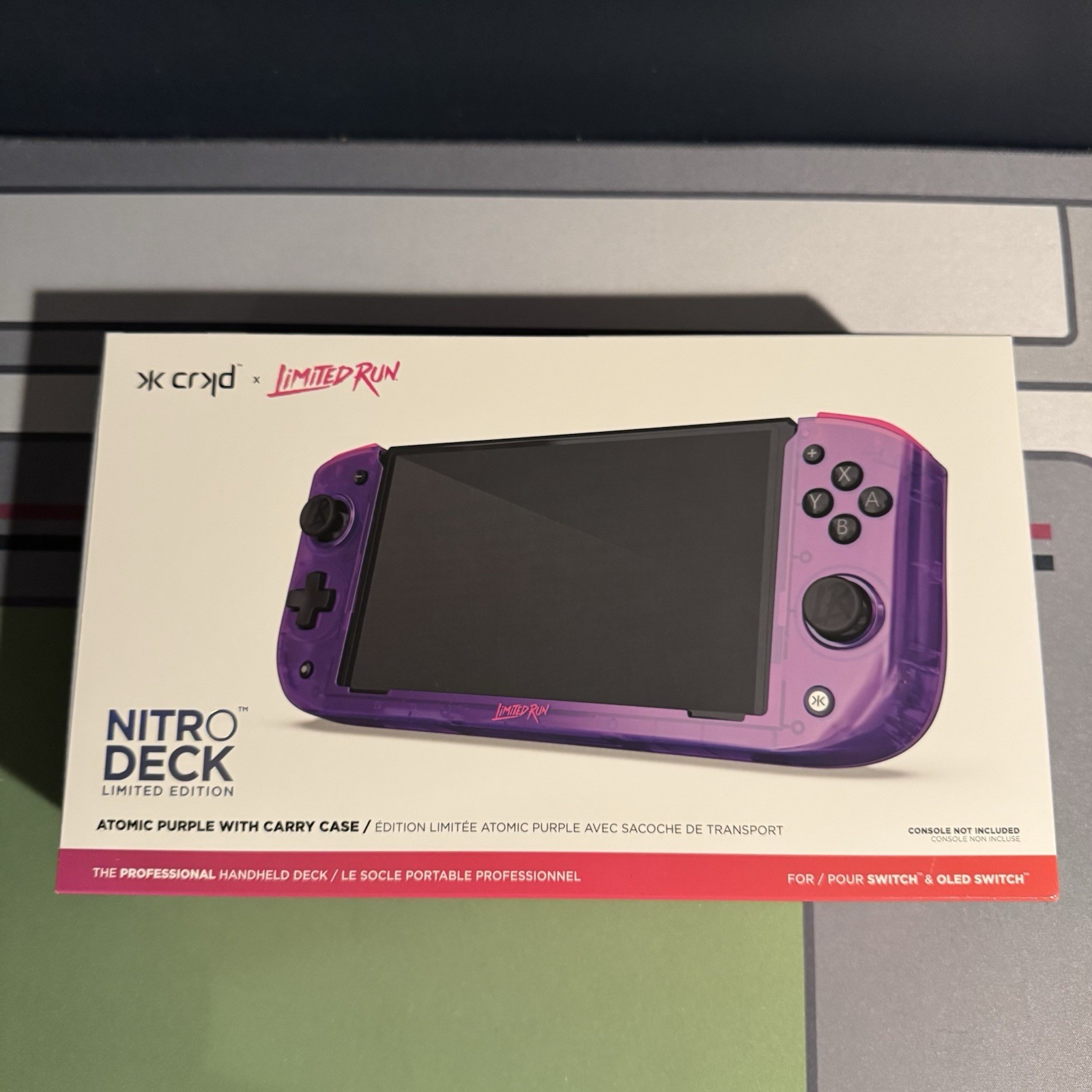 CRKD Nitro Deck Atomic Purple w/ Carry Case Limited Run – Nintendo Switch (New)