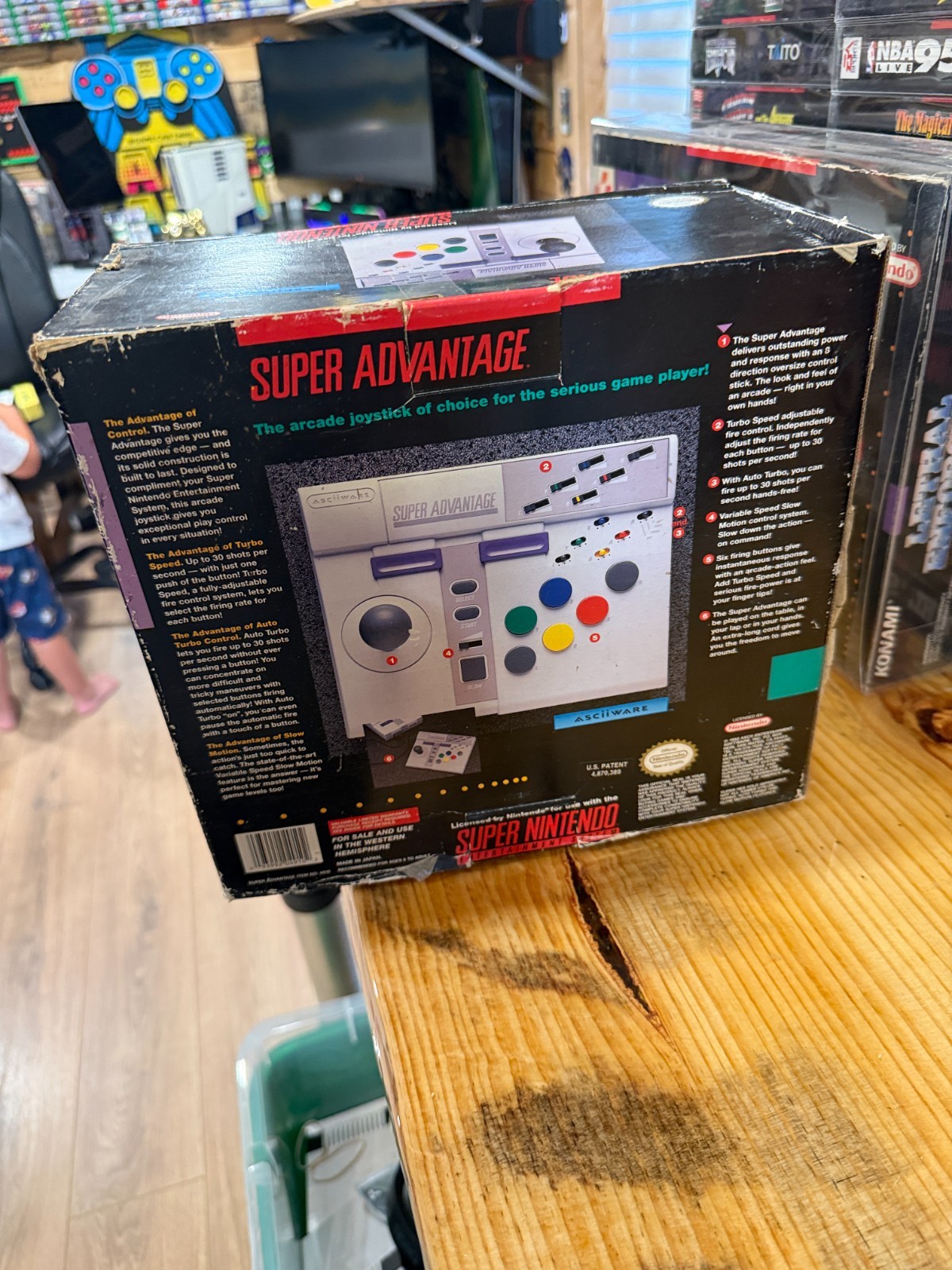 Super Advantage Arcade Stick Controller – Super Nintendo SNES (Complete)