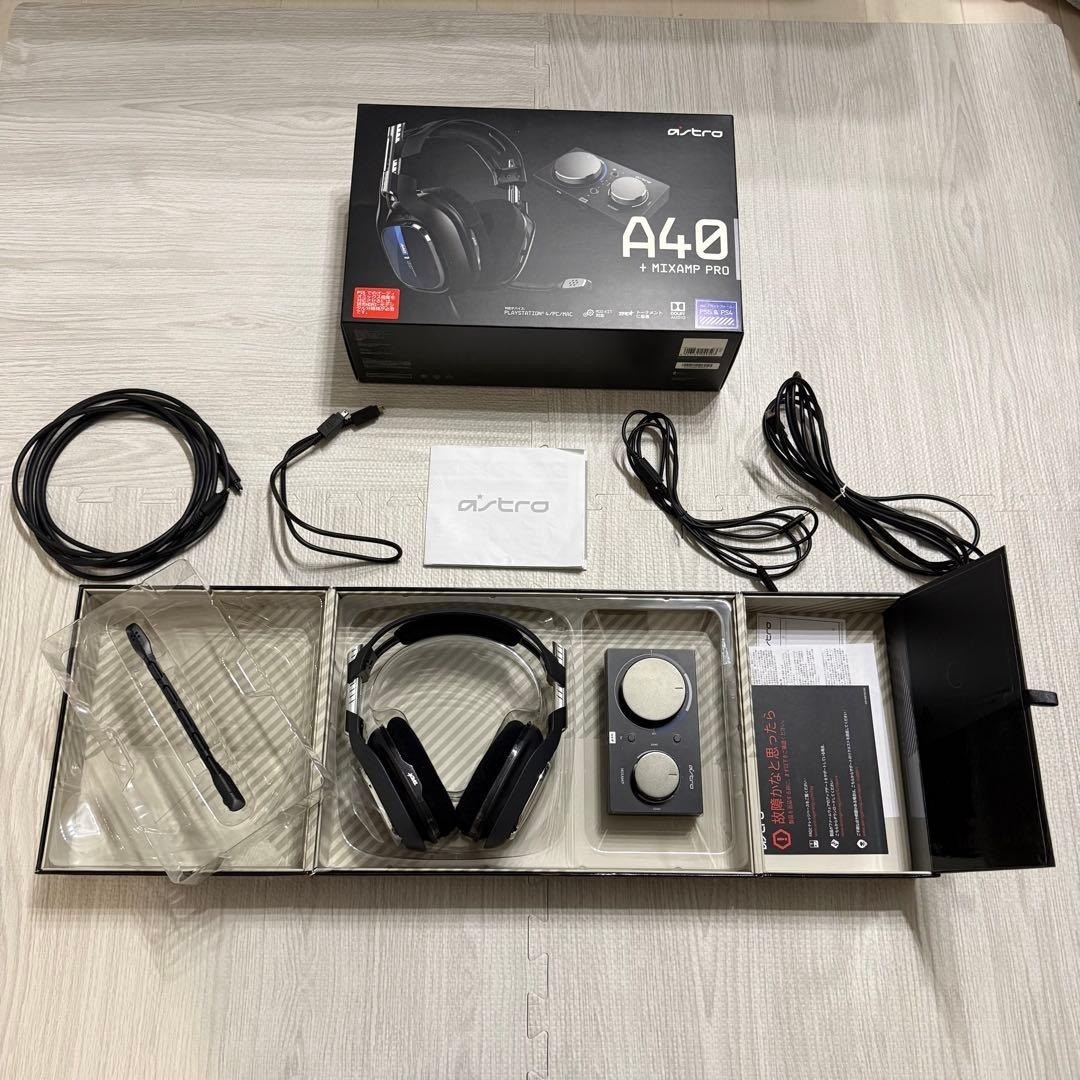 Logitech ASTRO A40 TR Headset + MixAmp Pro TR Black PS5 PS4 PC Logitech New