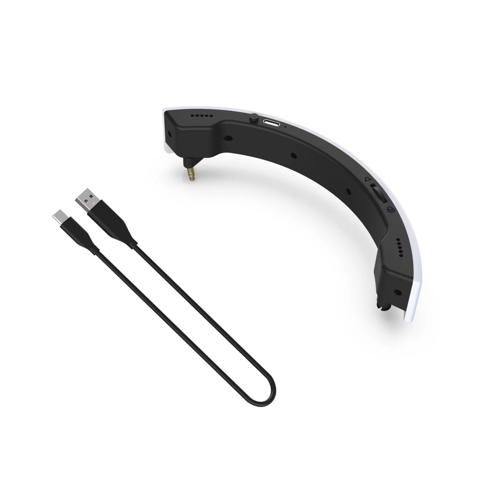 3.5mm USB Type-C Stereo External Speaker Kit For PS5 PS VR2 Gaming Headset