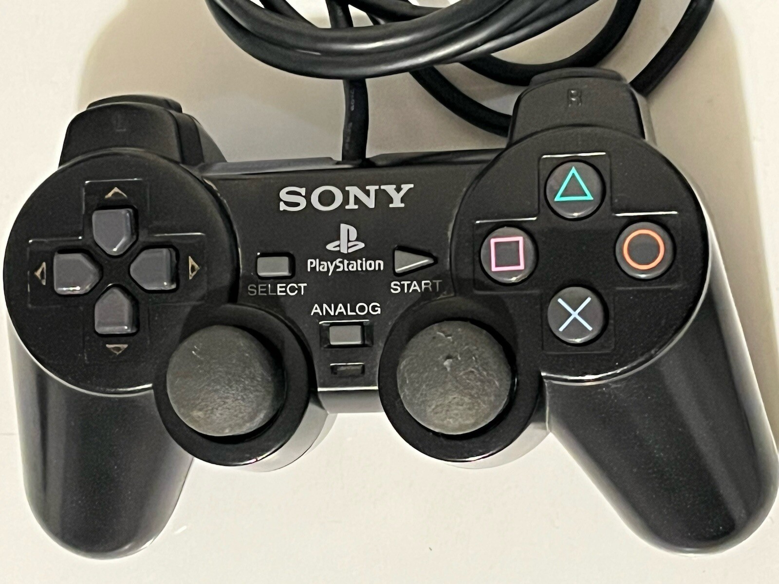 Sony Playstation 2 PS2 Dualshock 2 Analog Wired Controller SCPH-10010, Black