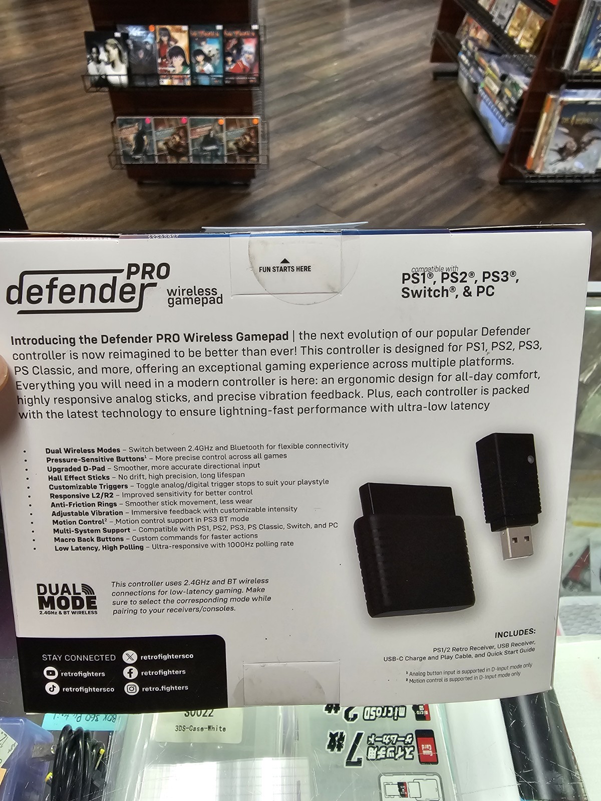 Retro Fighters Defender Pro – PS1 PS2 PS3 – Wireless – Brand NEW Release!!