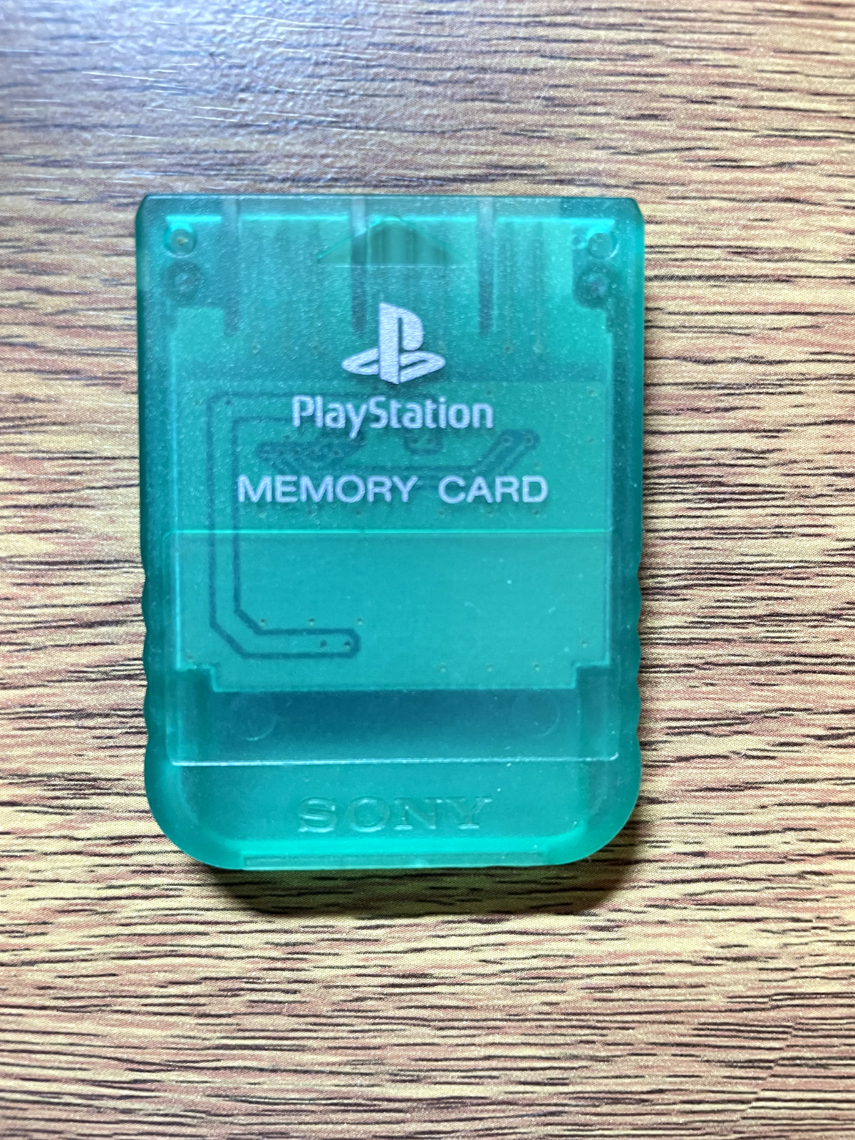 Official Genuine OEM Sony PlayStation PS Memory Card CLEAR GREEN Original