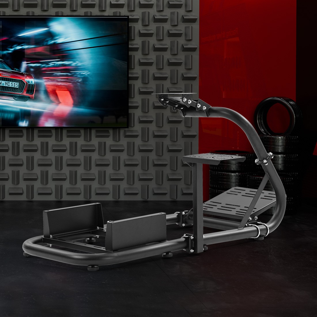 Zootopo Racing Simulator Cockpit Wheel Stand Fit Logitech G920 G923 Fanatec CSL