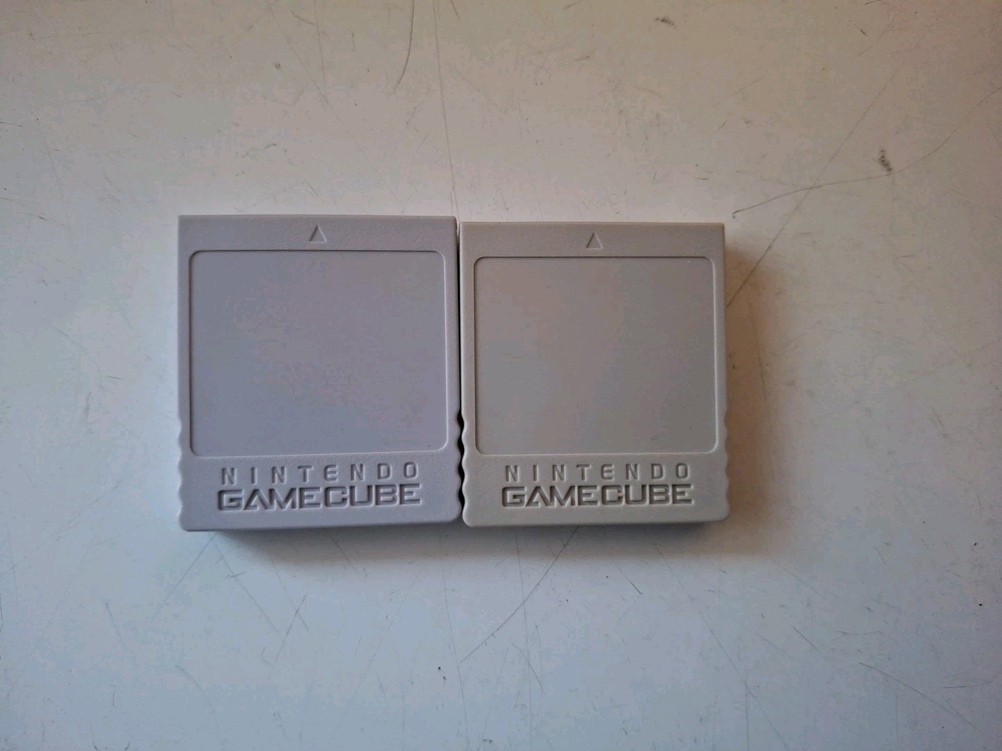 Lot Of 2 Nintendo Gamecube Memory Card 59 Blocks DOL-008 Gray- Read Description