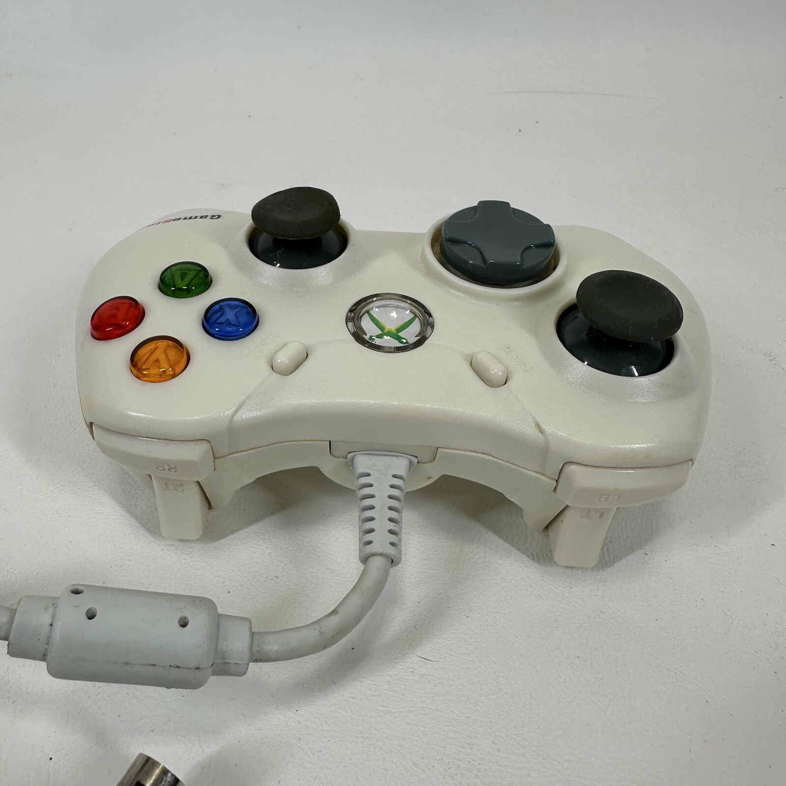 GameStop Wired Xbox 360 Controller BB-070 white Tested New Breakaway Cable