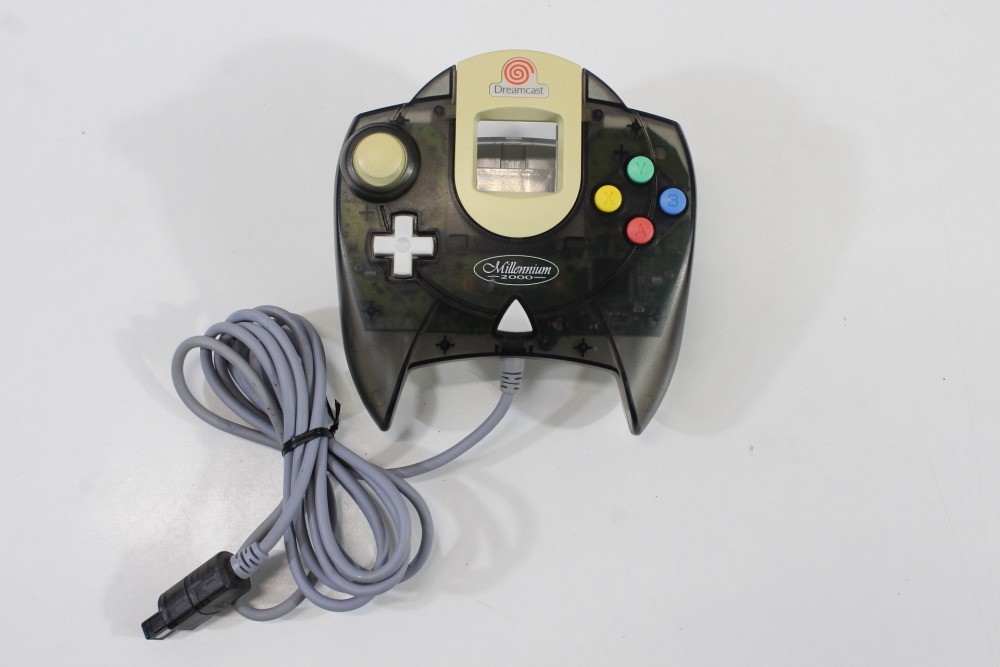 SEGA Dreamcast Controller Pad Clear Black OEM HKT-7700 Millennium 2000 JP RARE