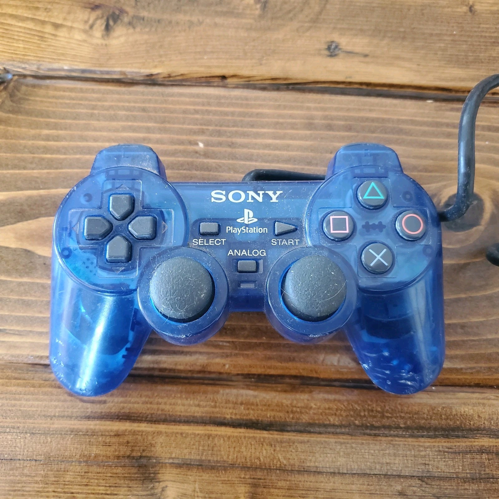 Sony PlayStation 2 PS2 Ocean Blue Clear Controller DualShock
