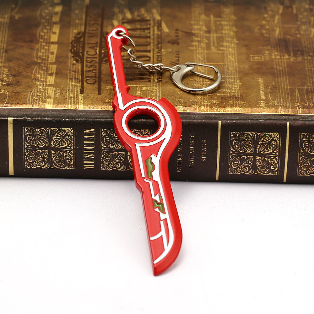 Xenoblade Chronicles Keychain MONADO Red Sword Ring Weapon Mens Gift Nintendo