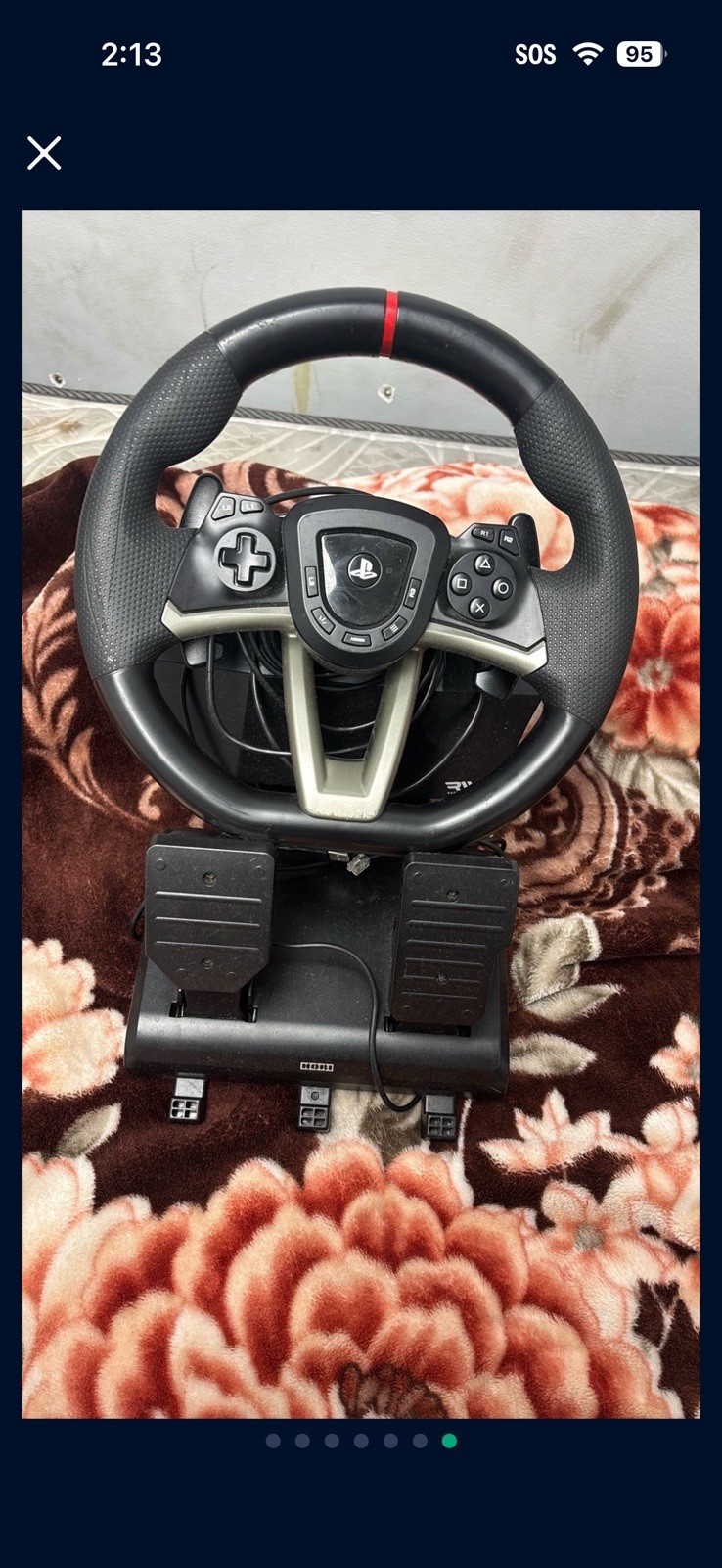 Hori SPF-004U Racing Wheel Apex Black, Compatible with PlayStation 5/4 PC