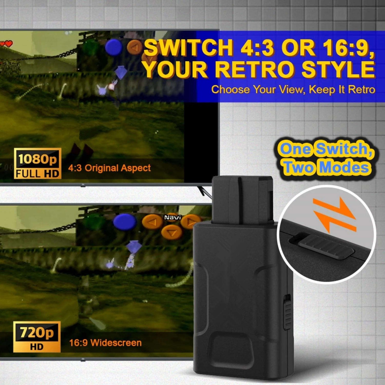 HDMI Output Adapter for Nintendo Console N64 NGC SFC SNES Video Signal Converter